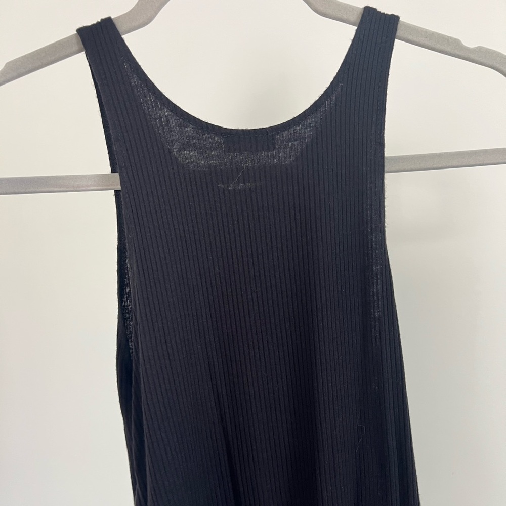 Free People Intimately Ribbed High Neck Tank Bodysuit in Black - Picture 4 of 5